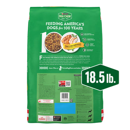 Purina Dog Chow Complete Adult Dry Dog Food, Chicken Flavor, 100th Anniversary Limited Edition, 18.5 lb Bag